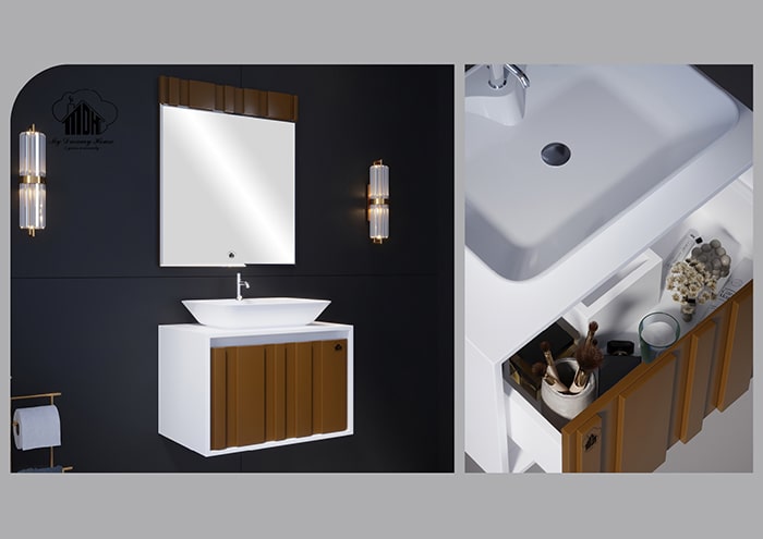 روشویی کابینت دار کوچک