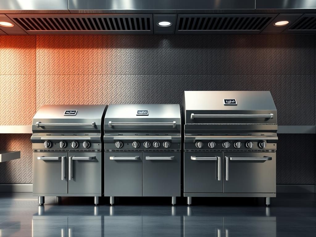 طراحی | استیل انواع گریل صنعتی روغنی و ذغالی | راهنمای انتخاب مناسب برای فست فود و رستوران