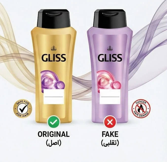 شامپو گلیس اصل و تقلبی؛ چطور موقع خرید اشتباه نکنیم؟